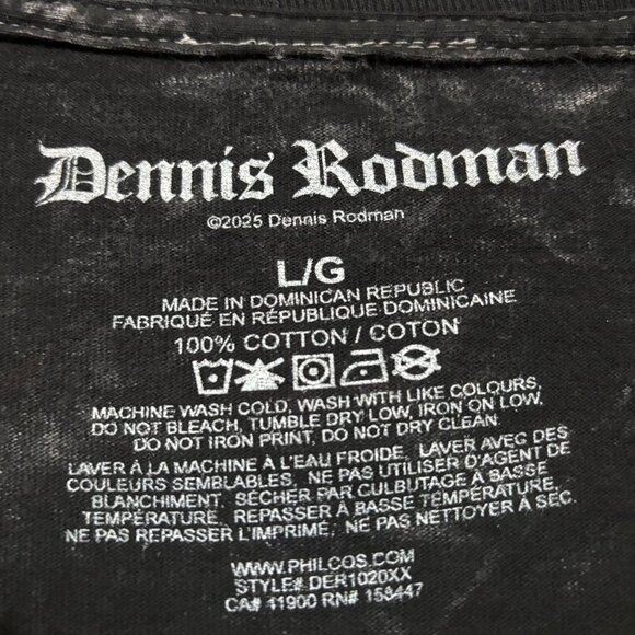 Dennis Rodman The Worm Philcos T-shirt size large - Picture 4 of 4